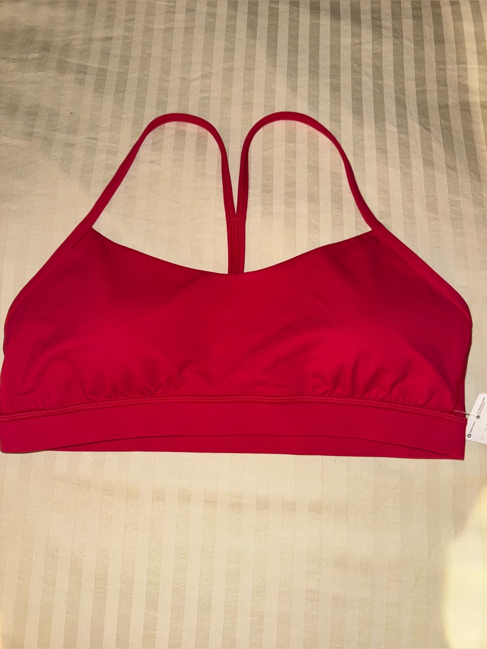 Lululemon Flow Y Bra Nulu Light Support, A-C Cups in Mulberry Spark (12/NWT) - Picture 4 of 9